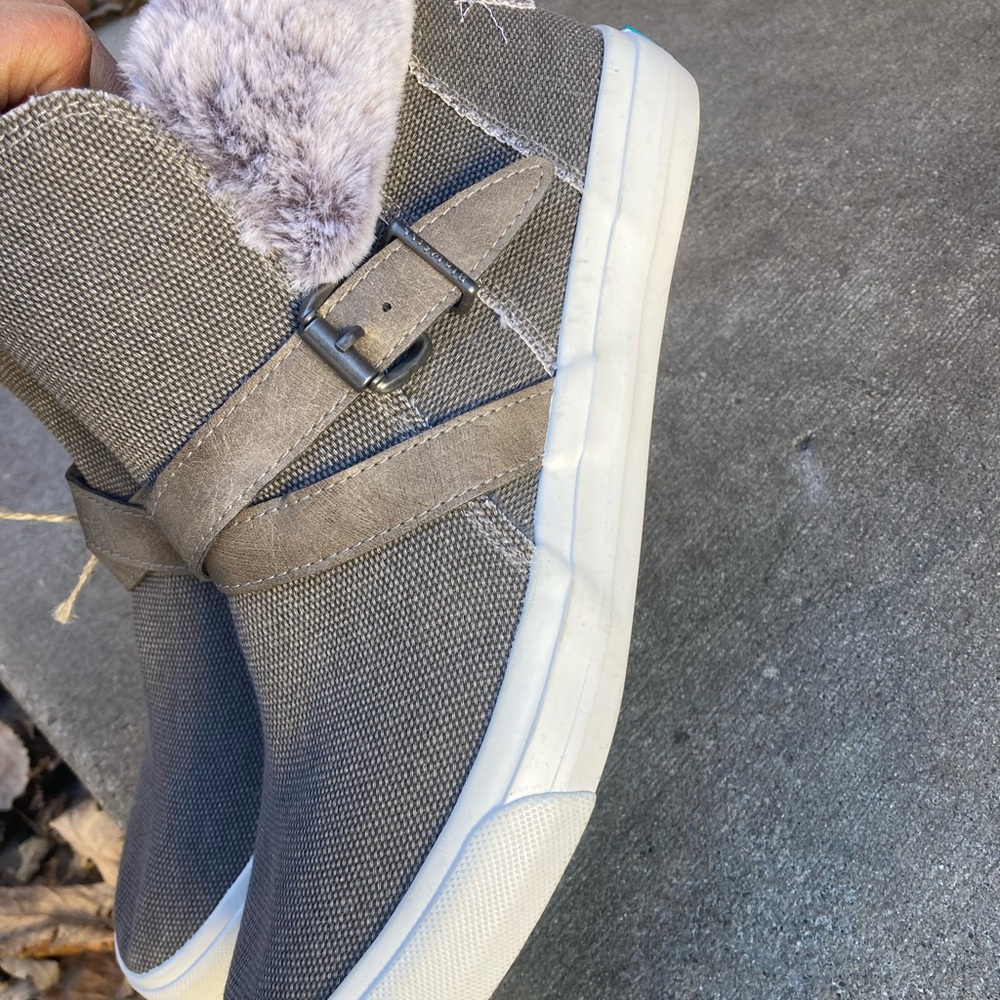 Blowfish Gray Winter Boots with Faux Fur